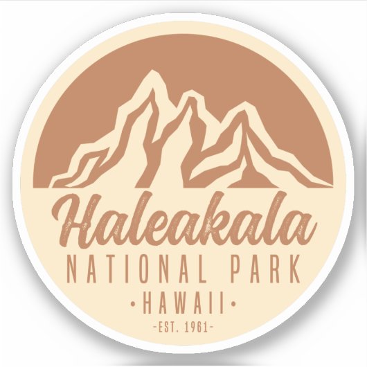 Nationaal Park Hawaii Sticker (Voorkant)