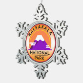 Nationaal Park Hawaii Tin Sneeuwvlok Ornament (Rechts)