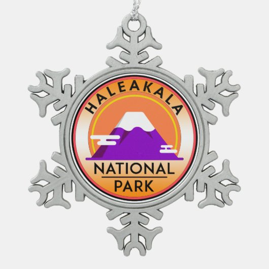 Nationaal Park Hawaii Tin Sneeuwvlok Ornament (Voorkant)