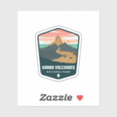 Nationaal park Hawaii Volcanoes | Afgesneden Stick Sticker (Vel)