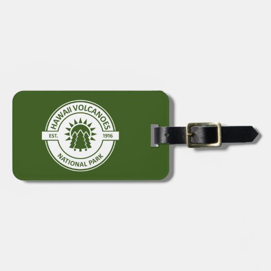 Nationaal park Hawaii Volcanoes Bagagelabel (Voorkant horizontaal)