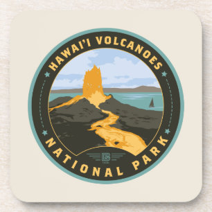 Nationaal park Hawaii Volcanoes Bier Onderzetter