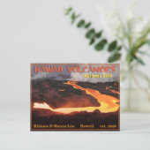 Nationaal park Hawaii Volcanoes Briefkaart (Staand voorkant)