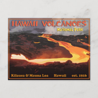 Nationaal park Hawaii Volcanoes Briefkaart