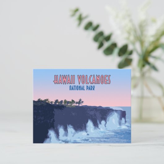 nationaal park Hawaii Volcanoes Briefkaart (Staand voorkant)