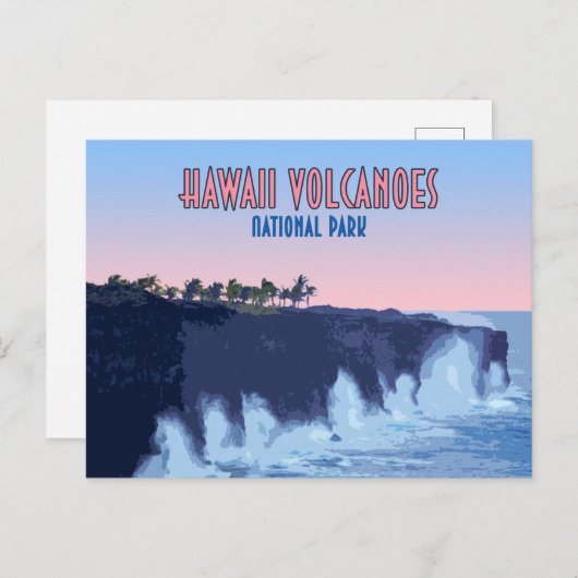  nationaal park Hawaii Volcanoes Briefkaart (Voorkant / Achterkant)