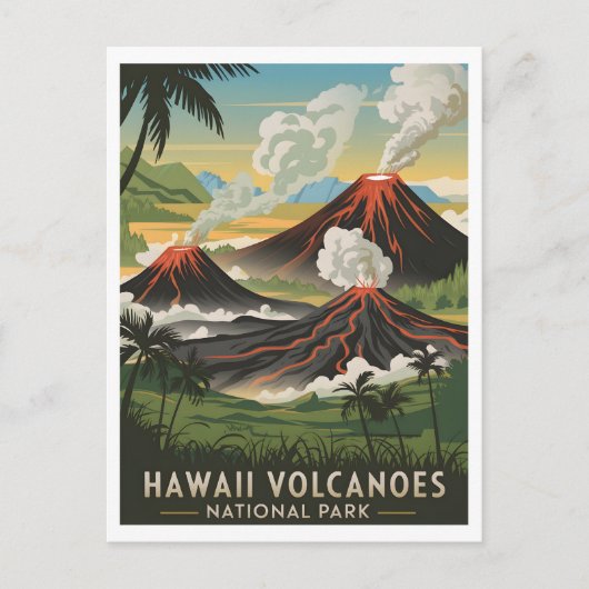  nationaal park Hawaii Volcanoes Briefkaart (Voorkant)
