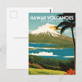 Nationaal park Hawaii Volcanoes Briefkaart (Voorkant / Achterkant)