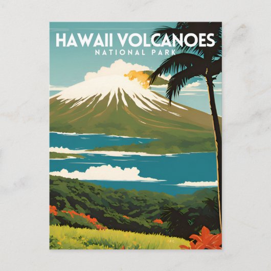 Nationaal park Hawaii Volcanoes Briefkaart (Voorkant)