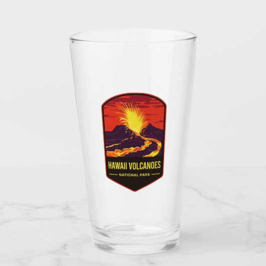 Nationaal park Hawaii Volcanoes Glas (Voorkant)