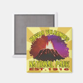 Nationaal park Hawaii Volcanoes Magneet (Voorkant / Achterkant)
