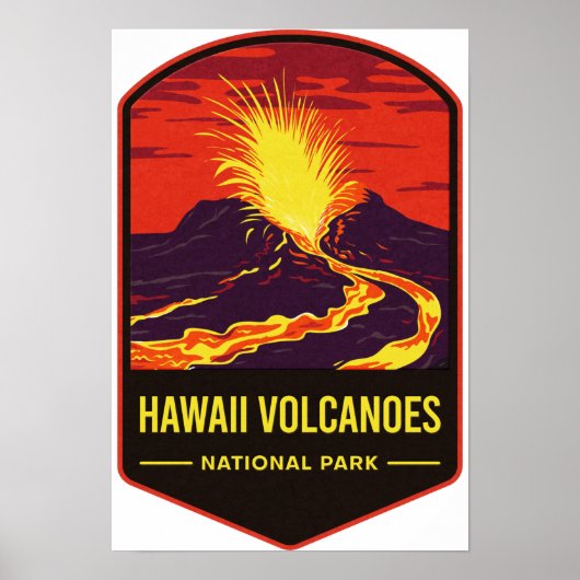 Nationaal park Hawaii Volcanoes Poster (Voorkant)