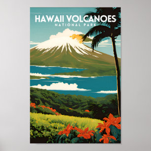 Nationaal park Hawaii Volcanoes Poster