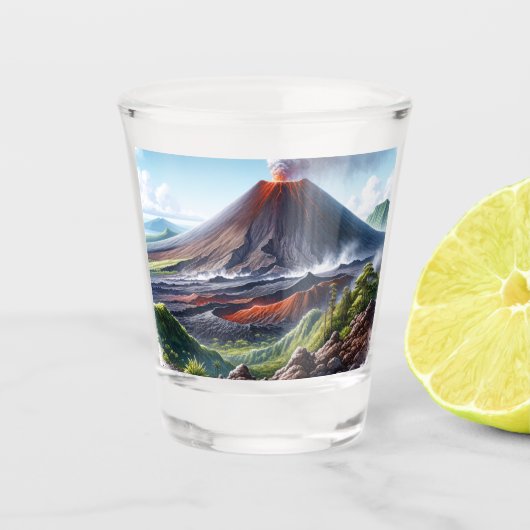 Nationaal park Hawaii Volcanoes Shot Glas (Voorkant)