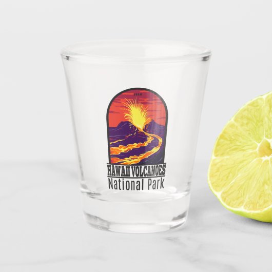  nationaal park Hawaii Volcanoes Shot Glas (Voorkant)