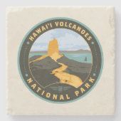 Nationaal park Hawaii Volcanoes Stenen Onderzetter (Voorkant)