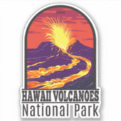  nationaal park Hawaii Volcanoes Sticker (Voorkant)