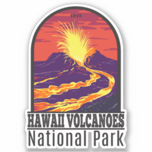 nationaal park Hawaii Volcanoes Sticker