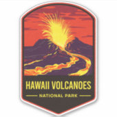 Nationaal park Hawaii Volcanoes Sticker (Voorkant)