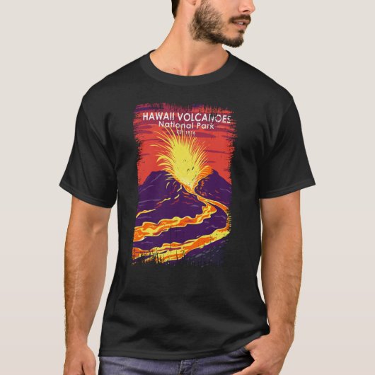  nationaal park Hawaii Volcanoes T-shirt (Voorkant)