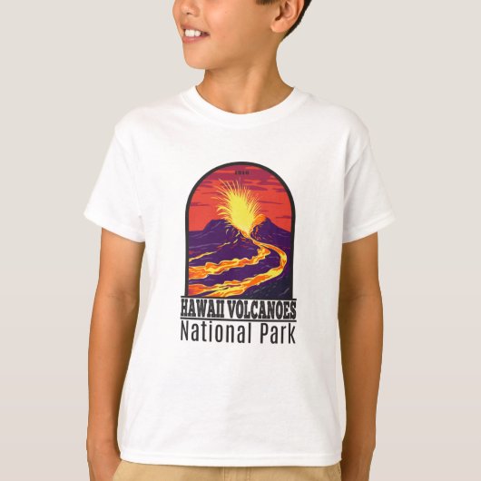 Nationaal Park Hawaii Volcanoes T-Shirt (Voorkant)