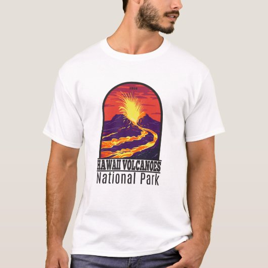 Nationaal Park Hawaii Volcanoes  T-Shirt (Voorkant)