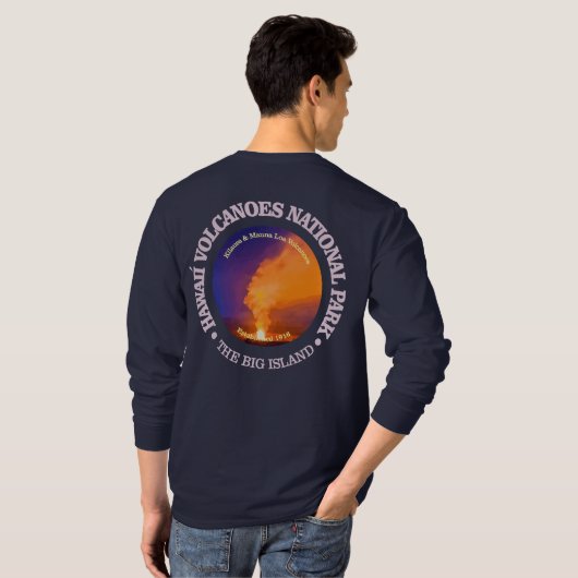 Nationaal park Hawaii Volcanoes T-shirt (Achterkant volledig)
