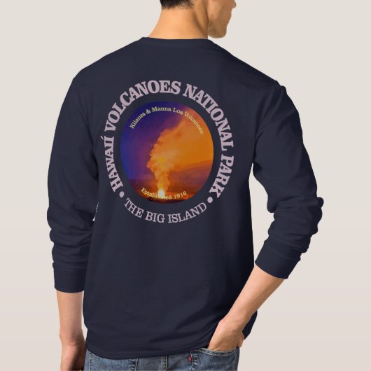 Nationaal park Hawaii Volcanoes T-shirt (Achterkant)