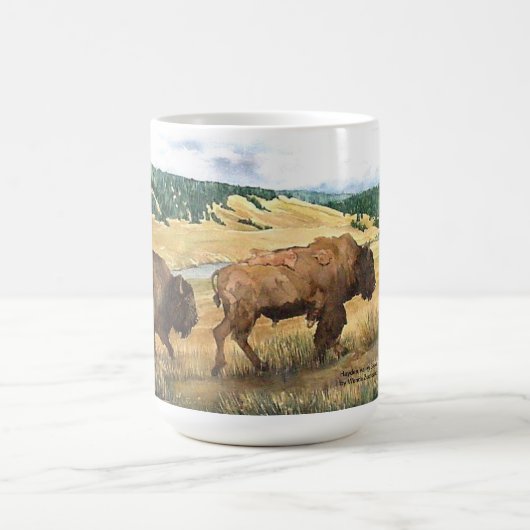 Nationaal Park Hayden Valley Bison Yellowstone Koffiemok (Center)