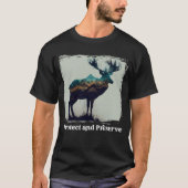  nationaal park hert Fore T-shirt (Voorkant)