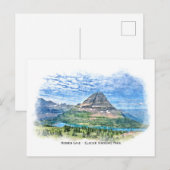 Nationaal park Hidden Lake Briefkaart Glacier (Voorkant / Achterkant)