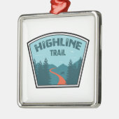 Nationaal park Highline Trail Glacier Metalen Ornament (Links)
