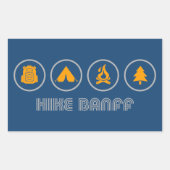 Nationaal park Hike Banff Rechthoekige Sticker (Voorkant)