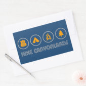 Nationaal park Hike Canyonlands Rechthoekige Sticker (Envelop)