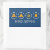 Nationaal Park Hike Jasper Rechthoekige Sticker (Tas)