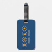 Nationaal park Hike Zion Bagagelabel (Achterkant verticaal)