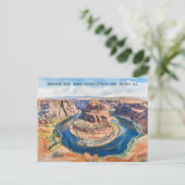 Nationaal park hoefijzer Bend Grand Canyon Briefkaart (Staand voorkant)