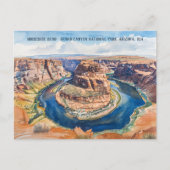 Nationaal park hoefijzer Bend Grand Canyon Briefkaart (Voorkant)