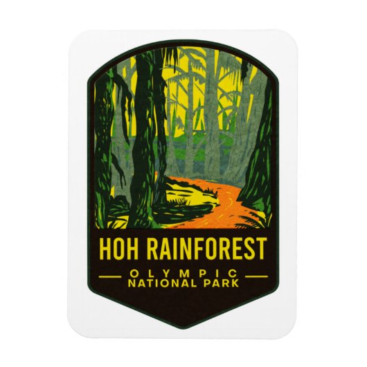 Nationaal park Hoh Rain Forest Magneet (Verticaal)