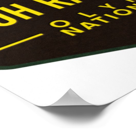 Nationaal park Hoh Rain Forest Poster (Hoek)