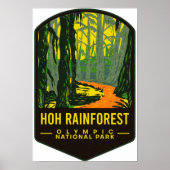 Nationaal park Hoh Rain Forest Poster (Voorkant)