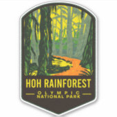 Nationaal park Hoh Rain Forest Sticker (Voorkant)