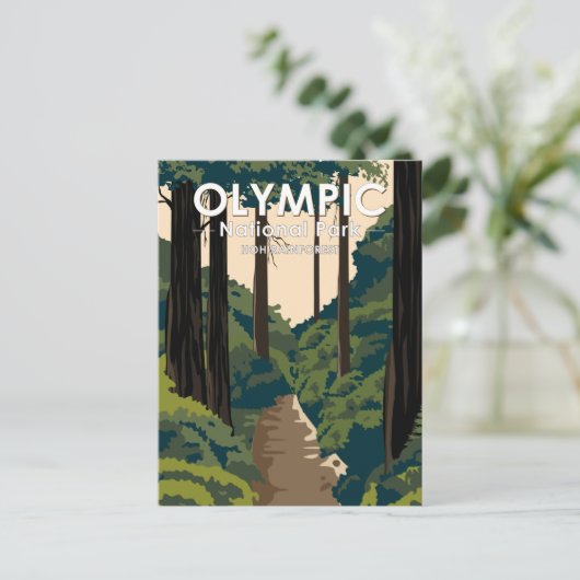 Nationaal park Hoh Rainforest  Briefkaart (Staand voorkant)