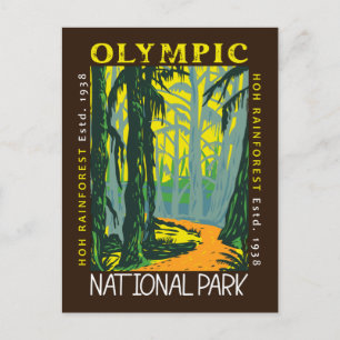 Nationaal park Hoh Rainforest Distress Briefkaart
