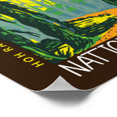 Nationaal park Hoh Rainforest Distress Poster (Hoek)