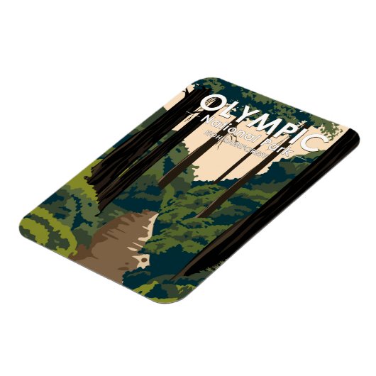 Nationaal park Hoh Rainforest  Magneet (Linkerzijde)