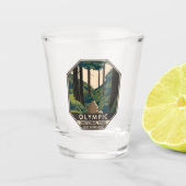 Nationaal park Hoh Rainforest  Shot Glas (Voorkant)