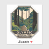 Nationaal park Hoh Rainforest  Sticker (Vel)