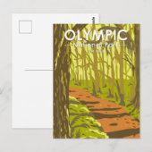 Nationaal park Hoh Rainforest Washington Briefkaart (Voorkant / Achterkant)