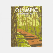 Nationaal park Hoh Rainforest Washington Fleece Deken (Voorkant)